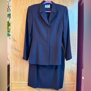 Vintage Kasper A.S.L. Brown Blazer & Skirt Suit Women’s Size 6